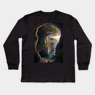 Mystic Luminous Enigma Kids Long Sleeve T-Shirt
